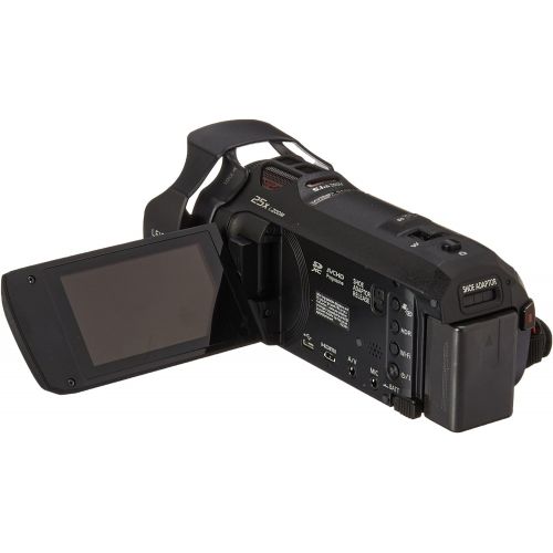 파나소닉 Panasonic PANASONIC HC-WXF991K 4K Cinema-Like Camcorder, 20X Leica DICOMAR Lens, 12.3 BSI Sensor, 5-Axis Hybrid O.I.S, HDR Mode, EVF, WiFi, Multi Scene Twin Camera (USA Black)