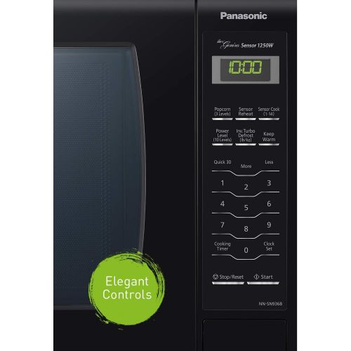 파나소닉 Panasonic Microwave Oven NN-SN936B Black Countertop with Inverter Technology and Genius Sensor, 2.2 Cu. Ft, 1250W