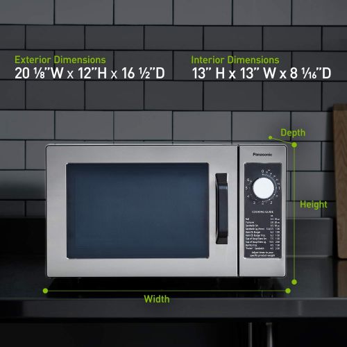 파나소닉 Panasonic NE-1025F Silver 1000W Commercial Microwave Oven