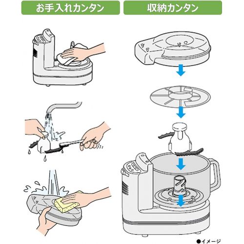 파나소닉 Panasonic Food processor white MK-K48P-W