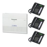 Panasonic Business Telephones Panasonic KX-TA824-PK3 (KX-TA824, 3 KX-T7731) Packages Black