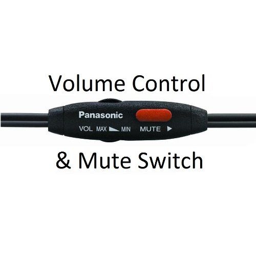 파나소닉 Panasonic Hands-Free Headset with Foldable Comfort Fit Lightweight Headband & Flexible Optimum Voice Microphone with Volume Control & Mute Switch For The Panasonic KX-TGA101S - KX-