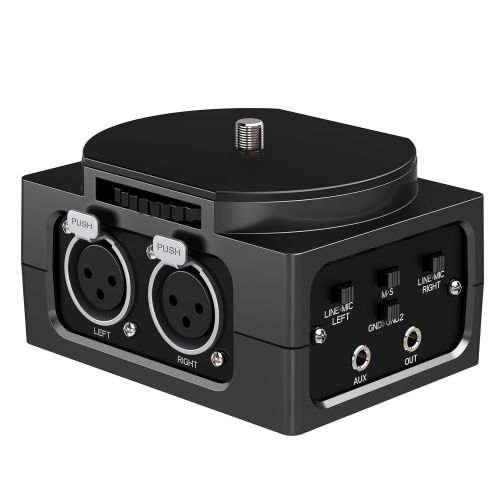 파나소닉 Synergy Digital Panasonic HDC-TM41 Camcorder External Microphone XM-AD2 Dual Channel XLR-Mini Audio Adapter for DSLR’s, Camcorders and Pro Video Cameras- with SDC-26 Case