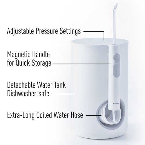 파나소닉 Panasonic EW1211A Dental Water Flosser  Oral Irrigator, 3 SpeedPressure Settings, Rechargeable,...