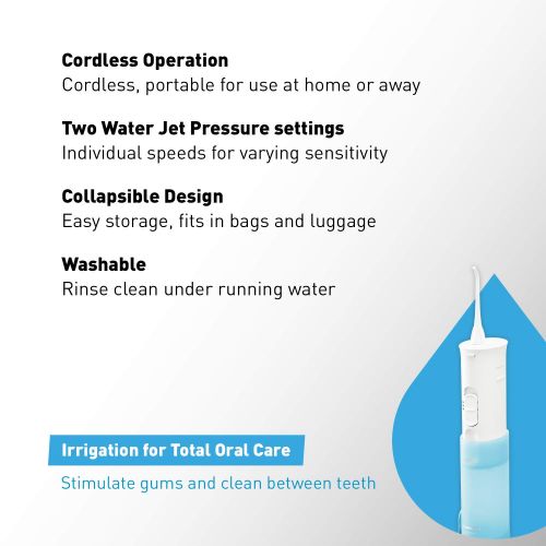 파나소닉 Panasonic EW1211A Dental Water Flosser  Oral Irrigator, 3 SpeedPressure Settings, Rechargeable,...