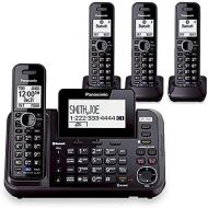 Panasonic KX-TG9542B Dect 6.0 2-Line Cordless Phone w Link-to-Cell & 2-Handsets + 2-Pack 2 Line Handset For KX-TG954X