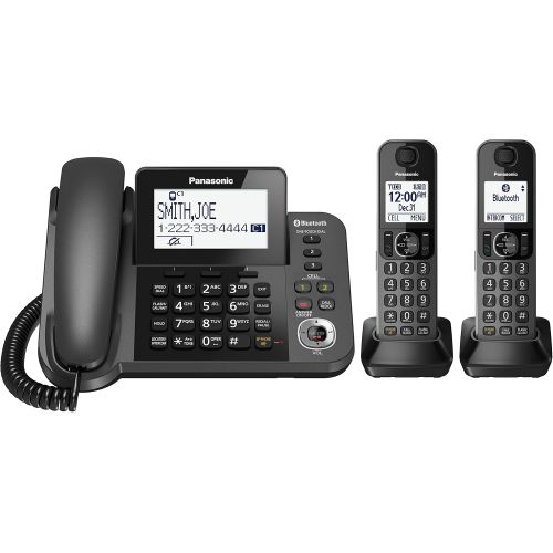 파나소닉 Panasonic KX-TGF382M DECT 2-Handset Landline Telephone