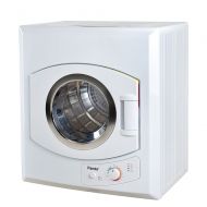Panda PAN760SF-01 3.75 cu. ft. Compact Electric Dryer in White and Black, Bottom Control, 7 Serial Cu.ft