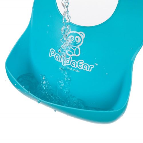  [아마존베스트]PandaEar Set of 2 Cute Silicone Baby Bibs for Babies & Toddlers (10-72 Months) Waterproof, Soft,...