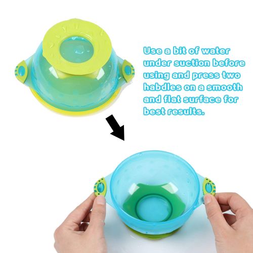  [아마존베스트]PandaEar Stay Put Spill Proof Stackable Baby Suction Bowls 3 Sizes for Toddlers with Silicone Feeding...