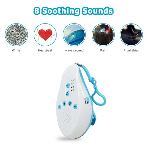  Pandady Hang Suspension Audio Baby Monitor Baby Sleep White Noise Machine Pacifiers Sound Disk Voice Sensor 8 Sound Relaxing Self-Timer Baby Monitor Bracket