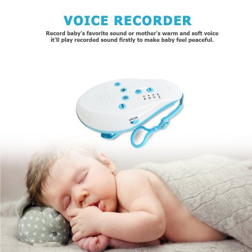  Pandady Hang Suspension Audio Baby Monitor Baby Sleep White Noise Machine Pacifiers Sound Disk Voice Sensor 8 Sound Relaxing Self-Timer Baby Monitor Bracket