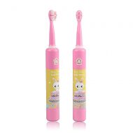 Pandady Childrens Music Electric Toothbrush, Smart Timer Toddler Toothbrush USB Rechargeable Sonic Boy Girl Waterproof Fast Charging 4 Modes with Automatic,Yellow