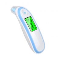 Pandady Body Temporal Thermometer Digital Thermometer Non-Contact LCD Digital Ear & Forehead Laser Body Temperature Adult Medical Fever Thermometer,Blue