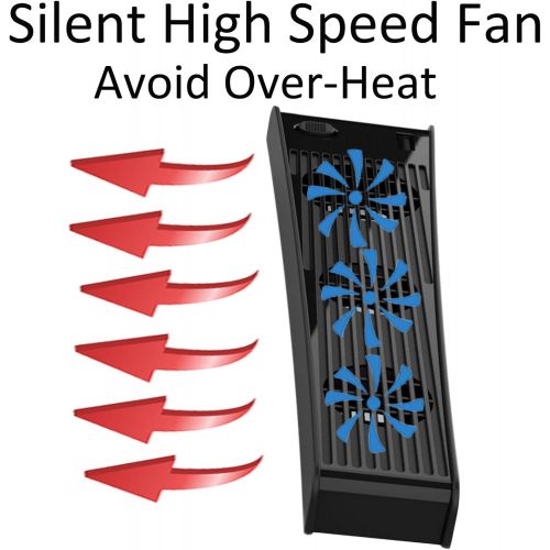  [아마존베스트]Pandaren Cooling Fan for Sony Playstation 5,USB External Cooler 3 Fan for PS5 Digital Edition & Ultra HD Video Game Consoles Mini Cooling System