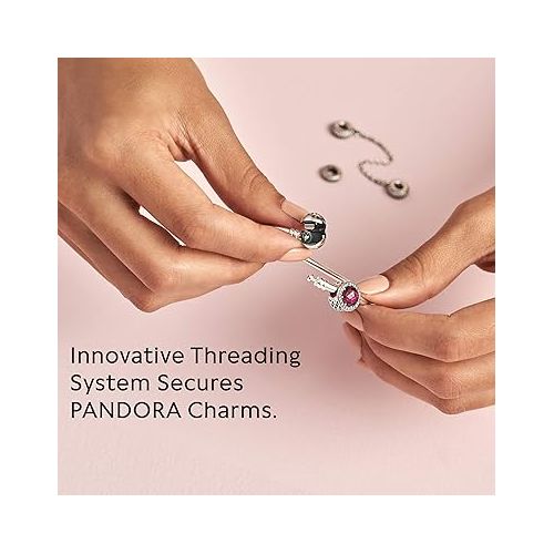  Pandora Moments Charm Bangle Bracelet Clasp