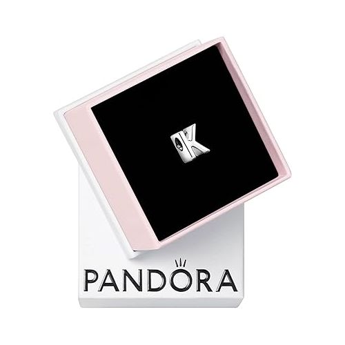  Pandora Letter Alphabet Charm - Compatible Moments Bracelets - Jewelry for Women - Gift for Women in Your Life - Made with Sterling Silver, With Gift Box