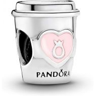 Pandora Jewelry Take a Break Coffee Cup Charm - Compatible Moments - Sterling Silver Charm - Comes with Gift Box