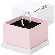 Pandora Simple Sparkling Band Ring - Stackable Ring for Women, With Gift Box