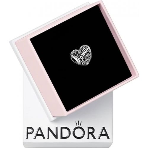 Pandora Family Heart Charm - Compatible Moments Bracelets - Jewelry for Women - Gift for Women in Your Life - Made with Sterling Silver