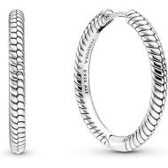 PANDORA Moments Charm Hoop Earrings - Great Gift for Women - Stunning Women's Earrings - Sterling Silver