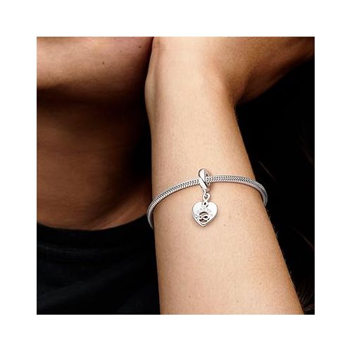  PANDORA Friends Forever Heart Dangle Charm