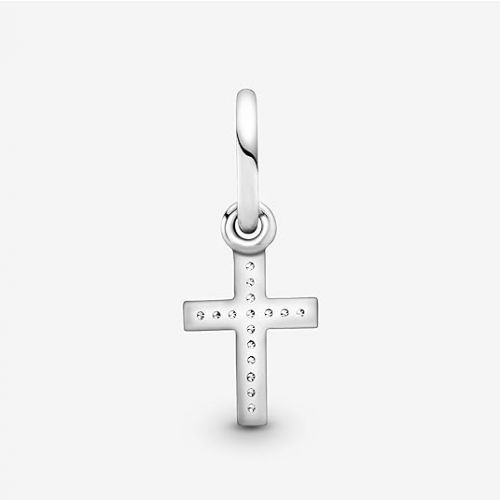  Pandora Jewelry Sparkling Cross Dangle Cubic Zirconia Charm in Sterling Silver