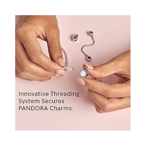  Pandora Moments Heart Clasp Snake Chain Bracelet - Charm Bracelet - Compatible Moments Charms - Mother's Day Gift with Gift Box