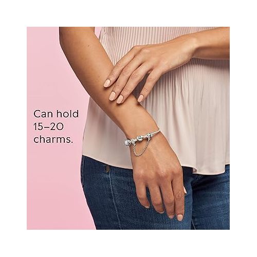  Pandora Moments Heart Clasp Snake Chain Bracelet - Charm Bracelet - Compatible Moments Charms - Mother's Day Gift with Gift Box