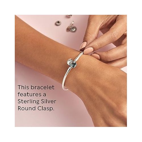  Pandora Moments Snake Chain Bracelet - Compatible Moments Charms - Charm Bracelet for Women - Mother's Day Gift