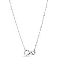 Pandora Sparkling Infinity Collier Necklace - Great Gift for Her - Stunning Women's Jewelry - Sterling Silver & Cubic Zirconia - 19.7
