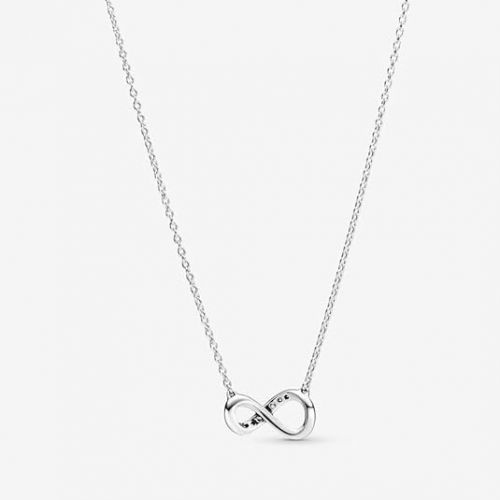  Pandora Sparkling Infinity Collier Necklace - Great Gift for Her - Stunning Women's Jewelry - Sterling Silver & Cubic Zirconia - 19.7
