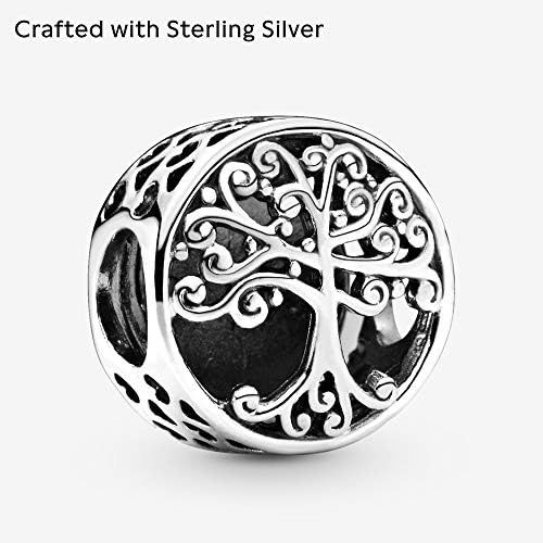  Pandora 797590 Sterling Silver Family Roots Charm