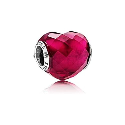  Pandora Moments Fuchsia Heart Charm Crystal Sterling Silver 796563NFR