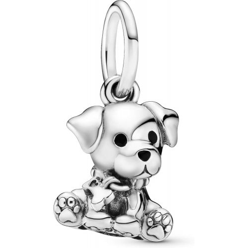  Pandora Womens Moments Labrador Puppy Charm Pendant Sterling Silver Enamel 798009EN16