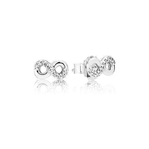  Pandora Infinity 290695CZ Stud Pierced Earrings