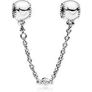 Pandora Womens Embossed Hearts 796457CZ, Silver, Silver