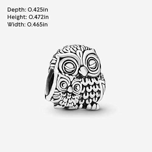  Pandora Moments Mother Owl and Baby Owl Charm Sterling Silver 791966