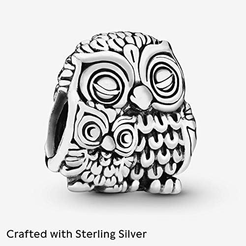  Pandora Moments Mother Owl and Baby Owl Charm Sterling Silver 791966