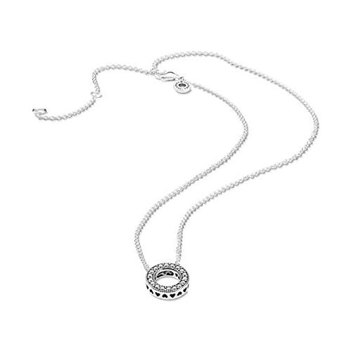  Pandora 397436CZ-45 Womens Necklace Sterling Silver Cubic Zirconia