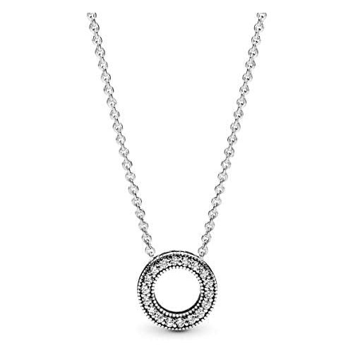  Pandora 397436CZ-45 Womens Necklace Sterling Silver Cubic Zirconia