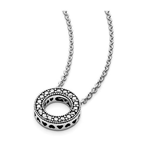  Pandora 397436CZ-45 Womens Necklace Sterling Silver Cubic Zirconia