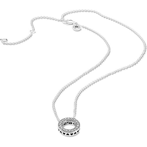  Pandora 397436CZ-45 Womens Necklace Sterling Silver Cubic Zirconia