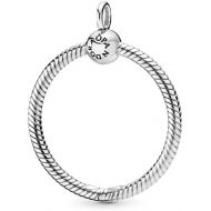 Pandora Moments Medium O Pendant, Silver, 398256