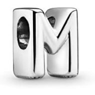 Pandora Womens Moments Letter M Alphabet Charm Sterling Silver 797467