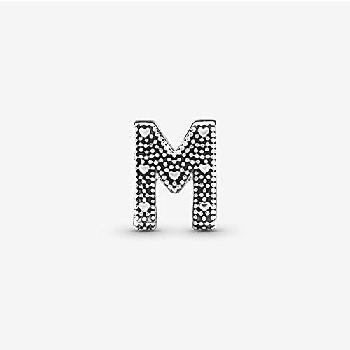  Pandora Womens Moments Letter M Alphabet Charm Sterling Silver 797467