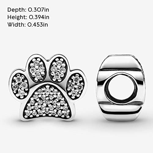  Genuine Pandora Charm 791714 CZ Pave Paw Paw