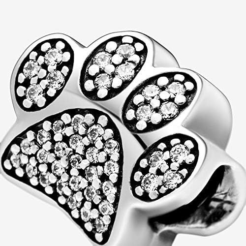  Genuine Pandora Charm 791714 CZ Pave Paw Paw