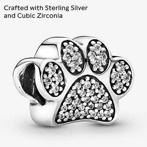  Genuine Pandora Charm 791714 CZ Pave Paw Paw