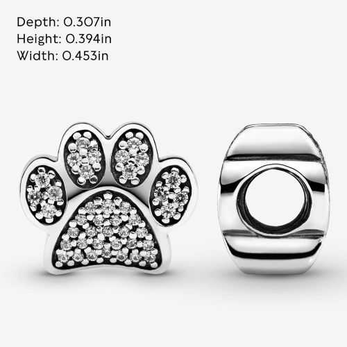  Genuine Pandora Charm 791714 CZ Pave Paw Paw